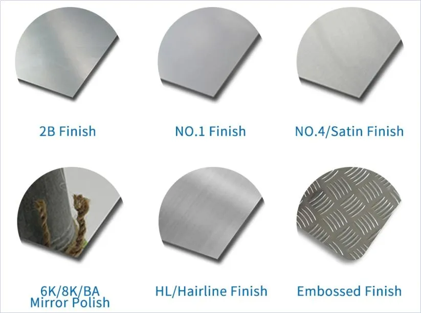 ASTM 2,5 mm 3 mm Dicke Edelstahlplatte 316/430/2205 Nr. 1 Ba 0