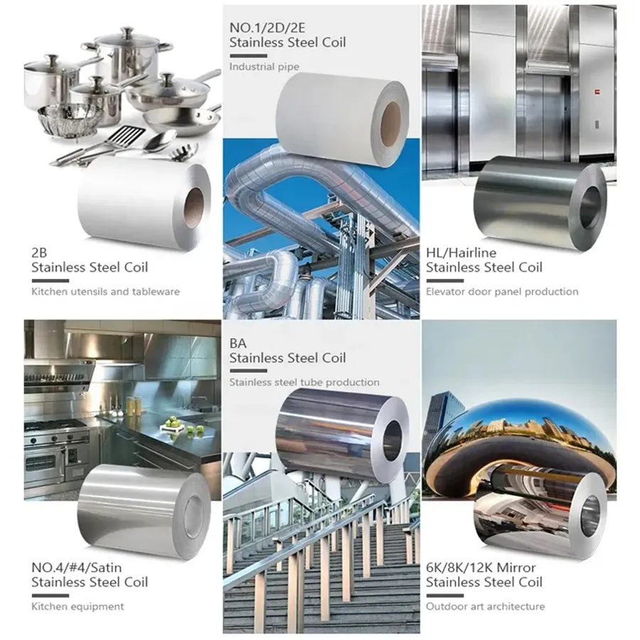 0,3 mm 0,4 mm 0,5 mm 0,6 mm 0,8 mm 1,0 mm 1,5 mm 2,0 mm 3,0 mm Dicke 2b Ba 8K Spiegel Kalt Warmgewalzte 201 304L 316L 316 304 Edelstahlspule ASTM SS Streifen 0