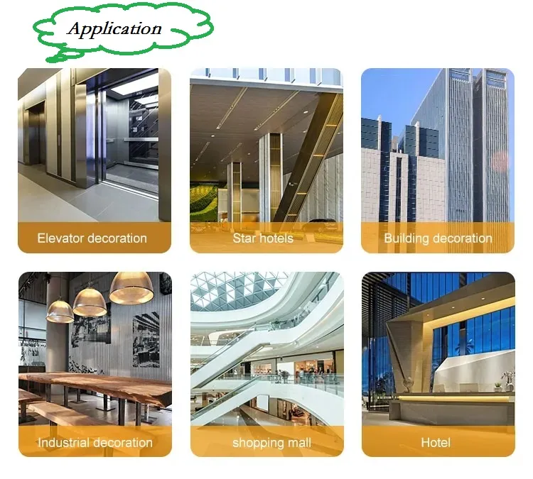 1 mm-3 mm Dicke ASTM AISI 304 304L 201 Edelstahlplatte mit verschiedenen Oberfl&auml;chen zur Dekoration 1