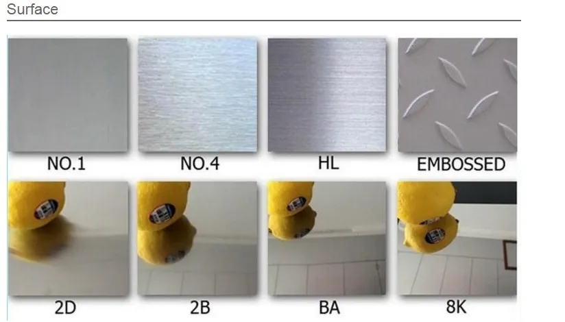 2b Ba 8K Hl Oberfl&auml;chendicke 0,3-3 mm Ss 201 Kaltgewalzte Platte 201 202 Edelstahlblech 2