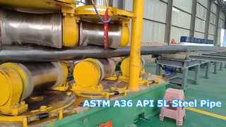 Geschweißtes Rohr aus Kohlenstoffstahl ASTM A36 API 5L Stahlrohr mit großem Durchmesser für Öl- und Gasprojekte