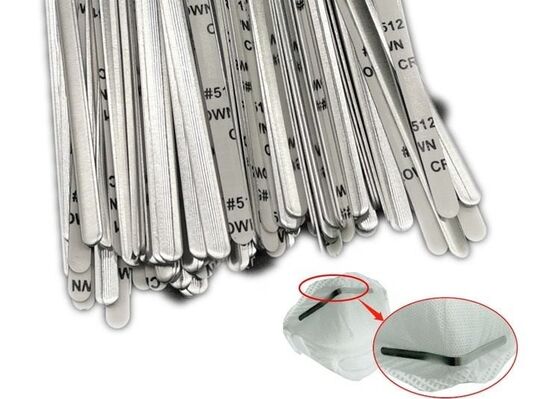 Aluminiummasken-Nasen-Streifen-Brücken-Draht für Gesichtsmaske warf geregelte 5mm